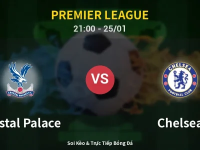 🔴 Trực Tiếp: Crystal Palace 0-1 Chelsea – Link Xem Premier League (Full HD)