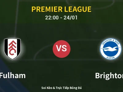 Soi Kèo Fulham vs Brighton – 22:00 24/01 | Nhận Định, Dự Đoán Tỷ Số