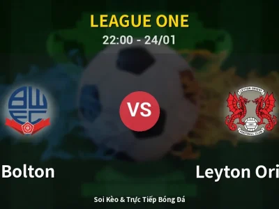 Soi Kèo Bolton vs Leyton Orient – 22:00 24/01 | Nhận Định, Dự Đoán Tỷ Số