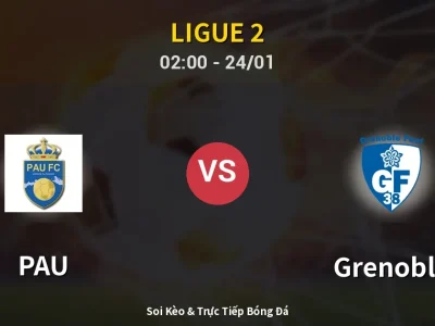 Kết Quả: PAU 2-2 Grenoble – Highlight & Bàn Thắng | Ligue 2