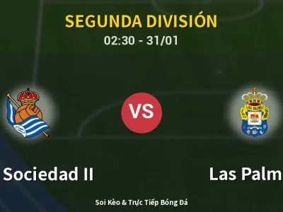 Kết Quả: Real Sociedad II 1-1 Las Palmas – Highlight & Bàn Thắng | Segunda División