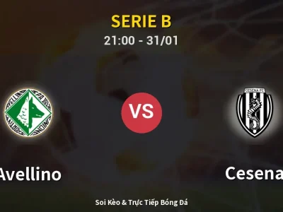 🔴 Trực Tiếp: Avellino 2-1 Cesena – Link Xem Serie B (Full HD)