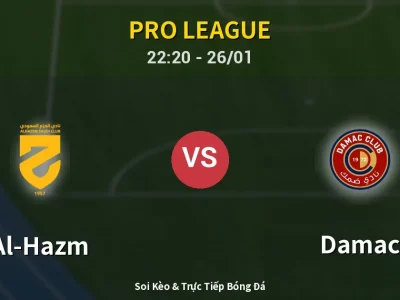 🔴 Trực Tiếp: Al-Hazm 0-0 Damac – Link Xem Pro League (Full HD)