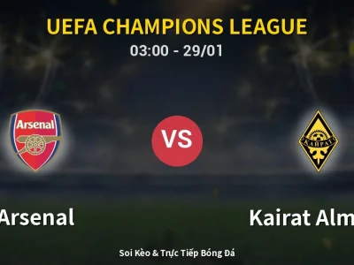 Kết Quả: Arsenal 3-2 Kairat Almaty – Highlight & Bàn Thắng | UEFA Champions League