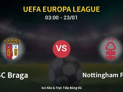 Kết Quả: SC Braga 1-0 Nottingham Forest – Highlight & Bàn Thắng | UEFA Europa League