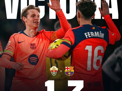 Barcelona Đại Thắng Elche 3-1, Bỏ Xa Real Madrid 4 Điểm Trên Đỉnh Bảng Xếp Hạng