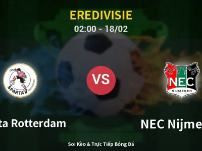 Kết Quả: Sparta Rotterdam 1-1 NEC Nijmegen – Highlight & Bàn Thắng | Eredivisie