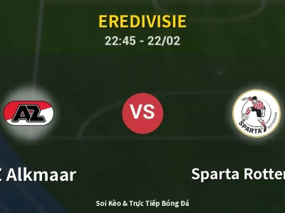 Soi Kèo AZ Alkmaar vs Sparta Rotterdam – 22:45 22/02 | Nhận Định, Dự Đoán Tỷ Số