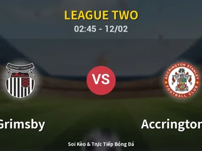 Kết Quả: Grimsby 1-0 Accrington ST – Highlight & Bàn Thắng | League Two
