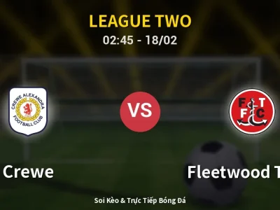 Kết Quả: Crewe 0-1 Fleetwood Town – Highlight & Bàn Thắng | League Two