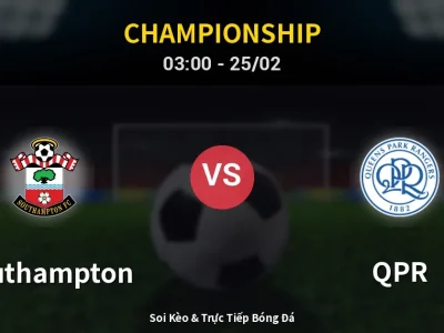 Kết Quả: Southampton 5-0 QPR – Highlight & Bàn Thắng | Championship