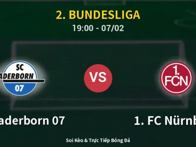 Kết Quả: SC Paderborn 07 2-1 1. FC Nürnberg – Highlight & Bàn Thắng | 2. Bundesliga