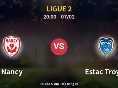 🔴 Trực Tiếp: Nancy 1-1 Estac Troyes – Link Xem Ligue 2 (Full HD)