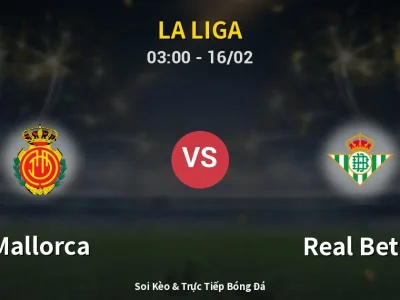 Kết Quả: Mallorca 1-2 Real Betis – Highlight & Bàn Thắng | La Liga