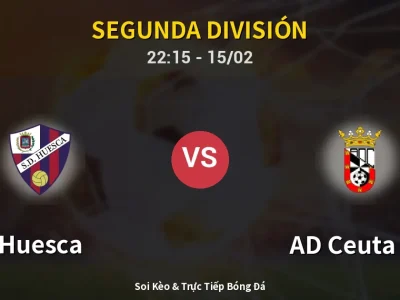 🔴 Trực Tiếp: Huesca 0-0 AD Ceuta FC – Link Xem Segunda División (Full HD)