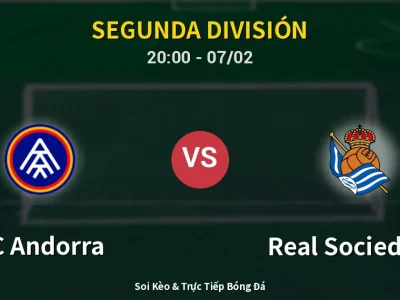 🔴 Trực Tiếp: FC Andorra 1-1 Real Sociedad II – Link Xem Segunda División (Full HD)