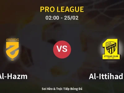 Kết Quả: Al-Hazm 1-1 Al-Ittihad FC – Highlight & Bàn Thắng | Pro League