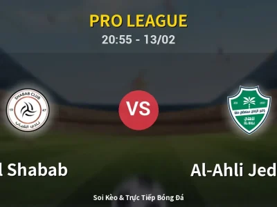 🔴 Trực Tiếp: Al Shabab 0-1 Al-Ahli Jeddah – Link Xem Pro League (Full HD)