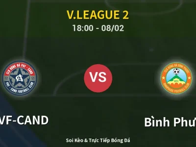 Soi Kèo PVF-CAND vs Bình Phước – 18:00 08/02 | Nhận Định, Dự Đoán Tỷ Số