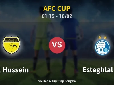 Kết Quả: Al Hussein 3-2 Esteghlal FC – Highlight & Bàn Thắng | AFC Cup