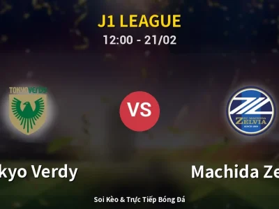 Kết Quả: Tokyo Verdy 2-2 Machida Zelvia – Highlight & Bàn Thắng | J1 League