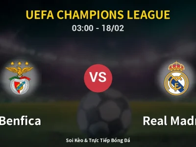 Kết Quả: Benfica 0-1 Real Madrid – Highlight & Bàn Thắng | UEFA Champions League
