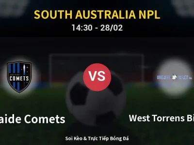 🔴 Trực Tiếp: Adelaide Comets 0-1 West Torrens Birkalla – Link Xem South Australia NPL (Full HD)