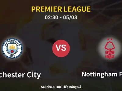 Kết Quả: Manchester City 2-2 Nottingham Forest – Highlight & Bàn Thắng | Premier League
