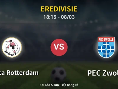 Kết Quả: Sparta Rotterdam 1-1 PEC Zwolle – Highlight & Bàn Thắng | Eredivisie