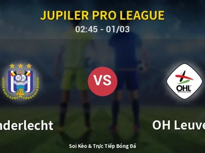 Kết Quả: Anderlecht 5-1 OH Leuven – Highlight & Bàn Thắng | Jupiler Pro League