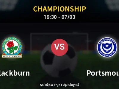Kết Quả: Blackburn 1-1 Portsmouth – Highlight & Bàn Thắng | Championship