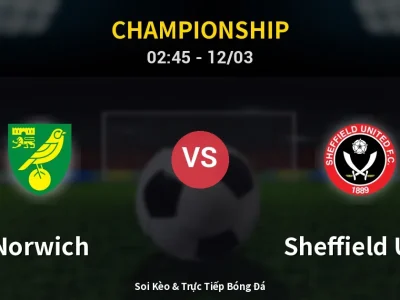 Kết Quả: Norwich 2-1 Sheffield Utd – Highlight & Bàn Thắng | Championship