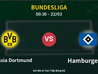 Kết Quả: Borussia Dortmund 3-2 Hamburger SV – Highlight & Bàn Thắng | Bundesliga