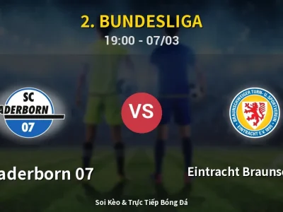 Kết Quả: SC Paderborn 07 1-1 Eintracht Braunschweig – Highlight & Bàn Thắng | 2. Bundesliga
