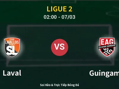 Kết Quả: Laval 2-2 Guingamp – Highlight & Bàn Thắng | Ligue 2