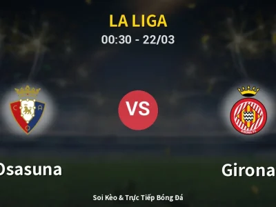 Kết Quả: Osasuna 1-0 Girona – Highlight & Bàn Thắng | La Liga