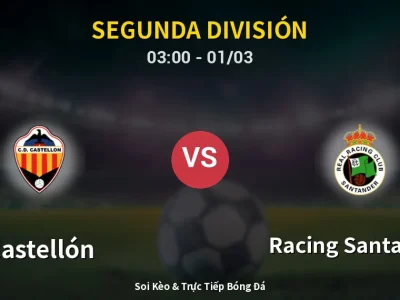Kết Quả: Castellón 1-3 Racing Santander – Highlight & Bàn Thắng | Segunda División