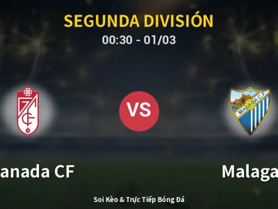 Kết Quả: Granada CF 0-1 Malaga – Highlight & Bàn Thắng | Segunda División