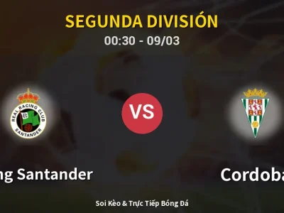Kết Quả: Racing Santander 4-3 Cordoba – Highlight & Bàn Thắng | Segunda División