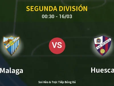 Kết Quả: Malaga 5-3 Huesca – Highlight & Bàn Thắng | Segunda División