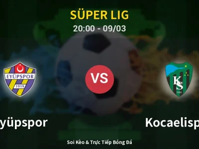 Kết Quả: Eyüpspor 0-1 Kocaelispor – Highlight & Bàn Thắng | Süper Lig