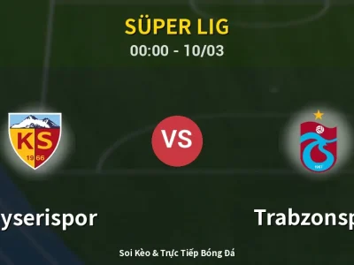 Kết Quả: Kayserispor 1-3 Trabzonspor – Highlight & Bàn Thắng | Süper Lig