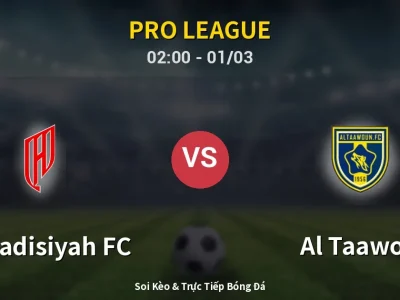 Kết Quả: Al-Qadisiyah FC 1-1 Al Taawon – Highlight & Bàn Thắng | Pro League