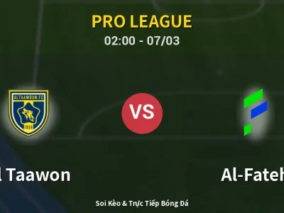 Kết Quả: Al Taawon 3-2 Al-Fateh – Highlight & Bàn Thắng | Pro League