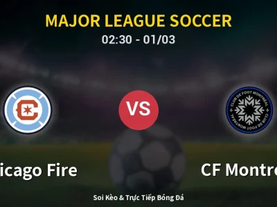Kết Quả: Chicago Fire 3-0 CF Montreal – Highlight & Bàn Thắng | Major League Soccer