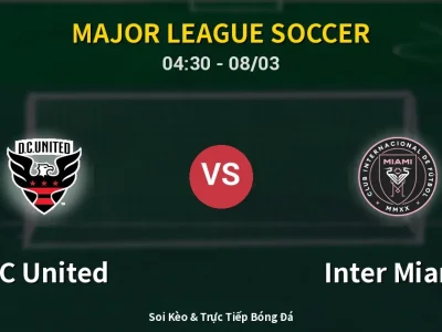 Kết Quả: DC United 1-2 Inter Miami – Highlight & Bàn Thắng | Major League Soccer