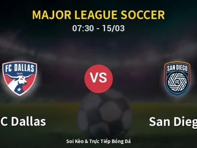 Kết Quả: FC Dallas 3-3 San Diego – Highlight & Bàn Thắng | Major League Soccer
