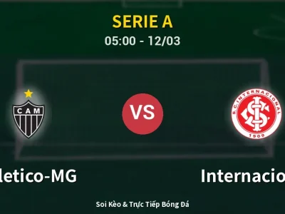 Kết Quả: Atletico-MG 1-0 Internacional – Highlight & Bàn Thắng | Serie A