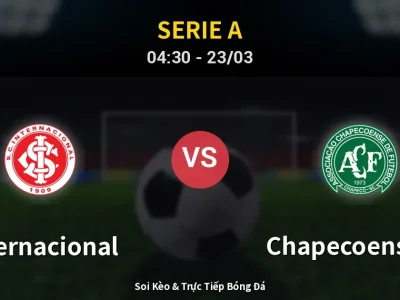 Kết Quả: Internacional 2-0 Chapecoense-sc – Highlight & Bàn Thắng | Serie A