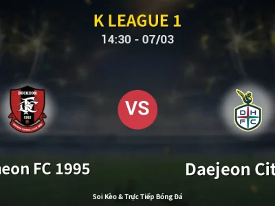 Kết Quả: Bucheon FC 1995 1-1 Daejeon Citizen – Highlight & Bàn Thắng | K League 1